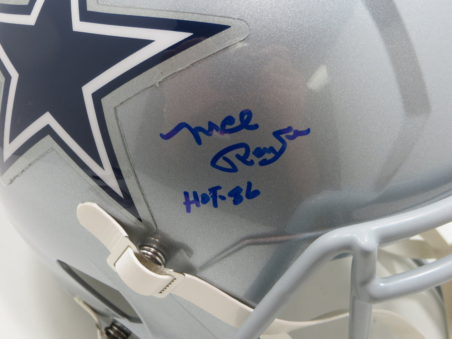 MEL RENFRO SIGNED DALLAS COWBOYS RIDDELL FULL SIZE HELMET w/HOF 96 JSA COA