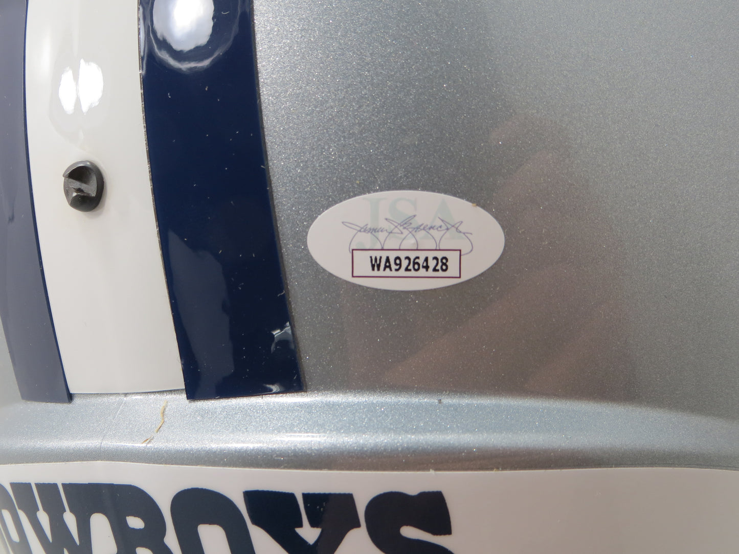 MEL RENFRO SIGNED DALLAS COWBOYS RIDDELL FULL SIZE HELMET w/HOF 96 JSA COA