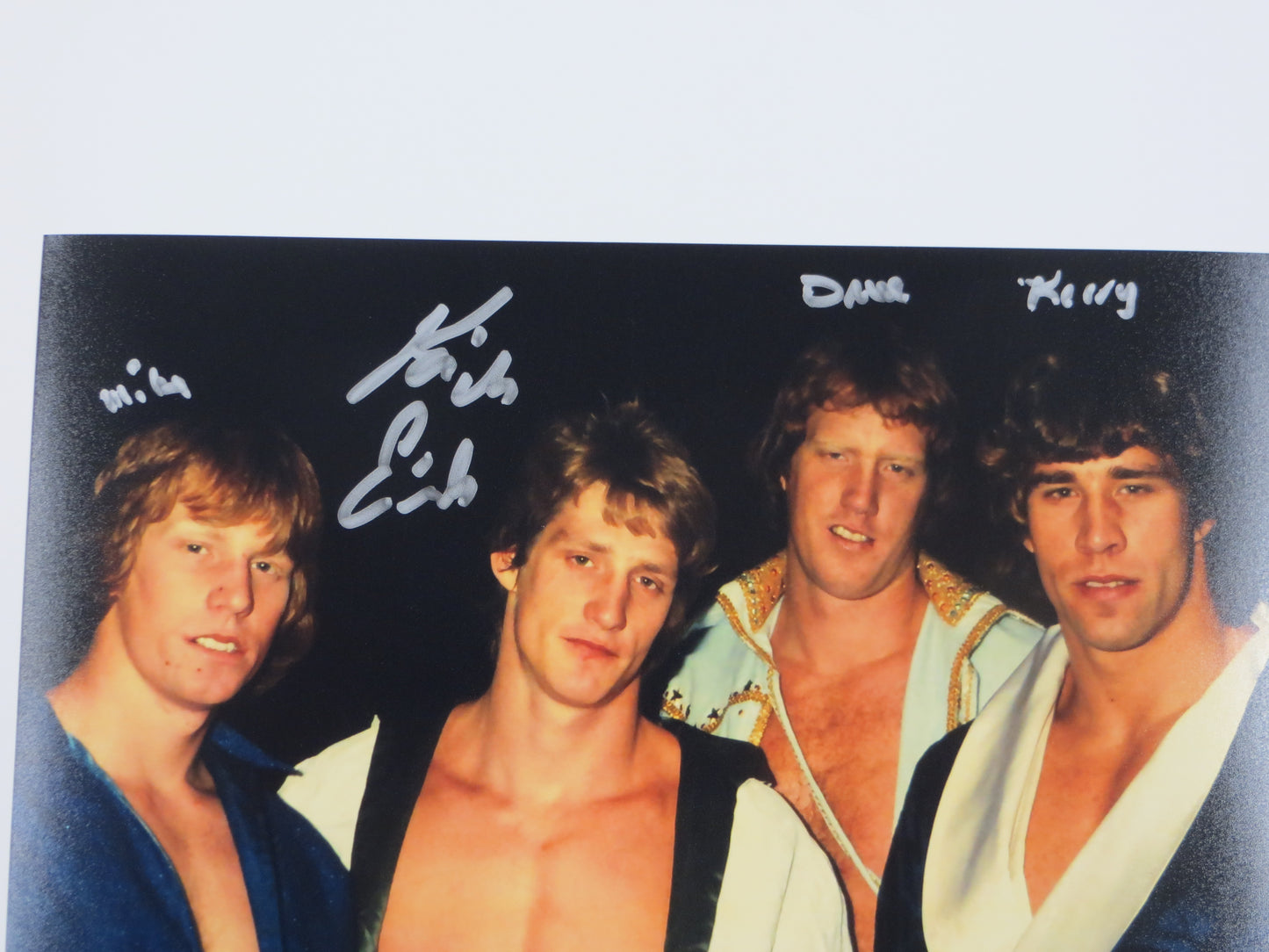 KEVIN VON ERICH SIGNED 8x10 PHOTO w/BROTHERS NAMES ADDED BAS COA