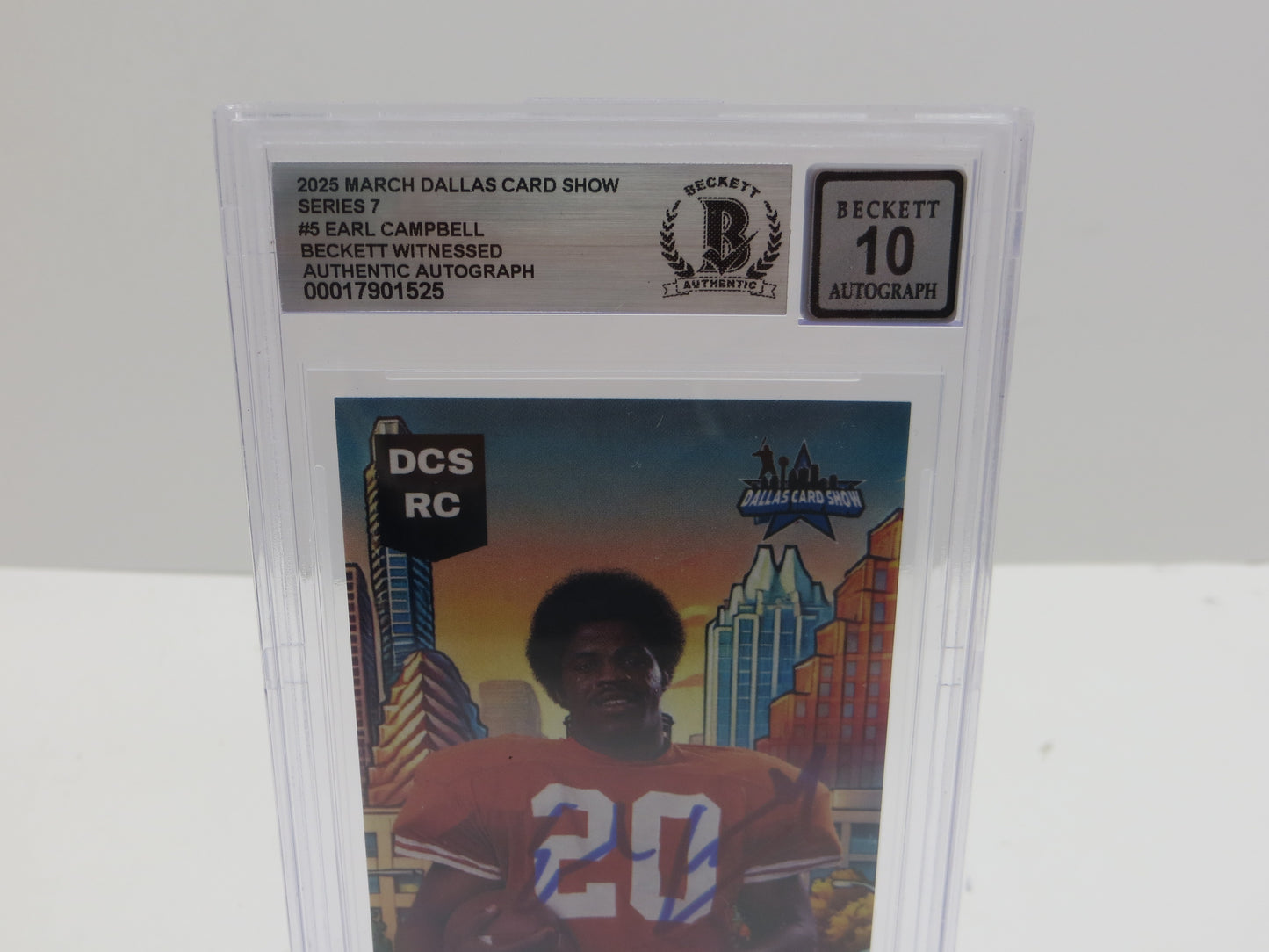 2025 MARCH DCS SERIES 7 #5 EARL CAMPBELL BAS 10 AUTO