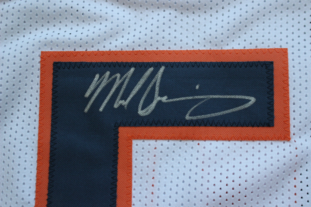MIKE SINGLETARY CHICAGO BEARS SIGNED WHITE JERSEY Baylor Bears BAS COA