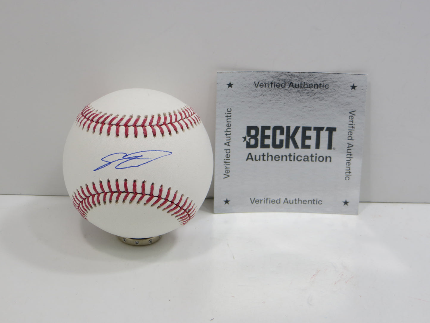 SEBASTIAN WALCOTT TEXAS RANGERS SIGNED RAWLINGS OML BASEBALL BAS COA