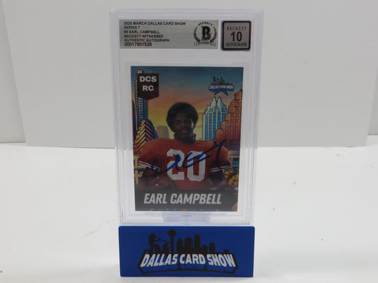 2025 MARCH DCS SERIES 7 #5 EARL CAMPBELL BAS 10 AUTO