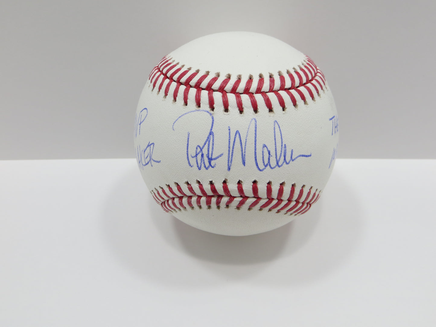 PAT PATRICK MAHOMES SR SIGNED OML BASEBALL Twins w/MVPMAKER THE REAL BAS