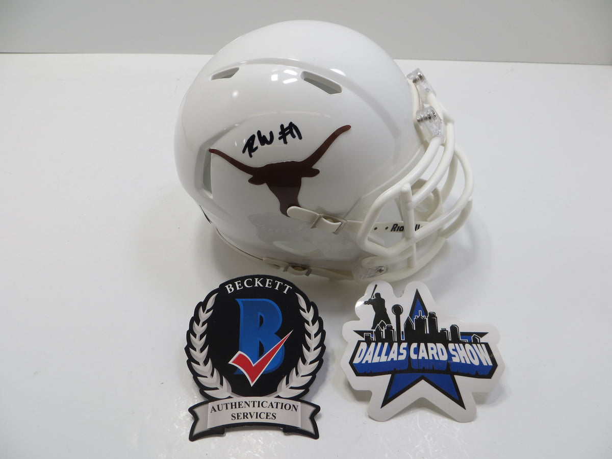RYAN WINGO TEXAS LONGHORNS SIGNED Riddell MINI HELMET BAS