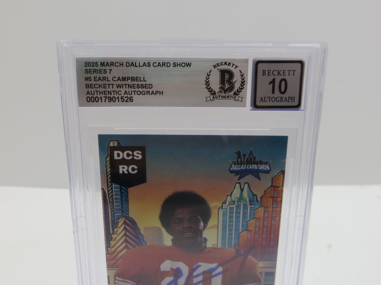 2025 MARCH DCS SERIES 7 #5 EARL CAMPBELL BAS 10 AUTO