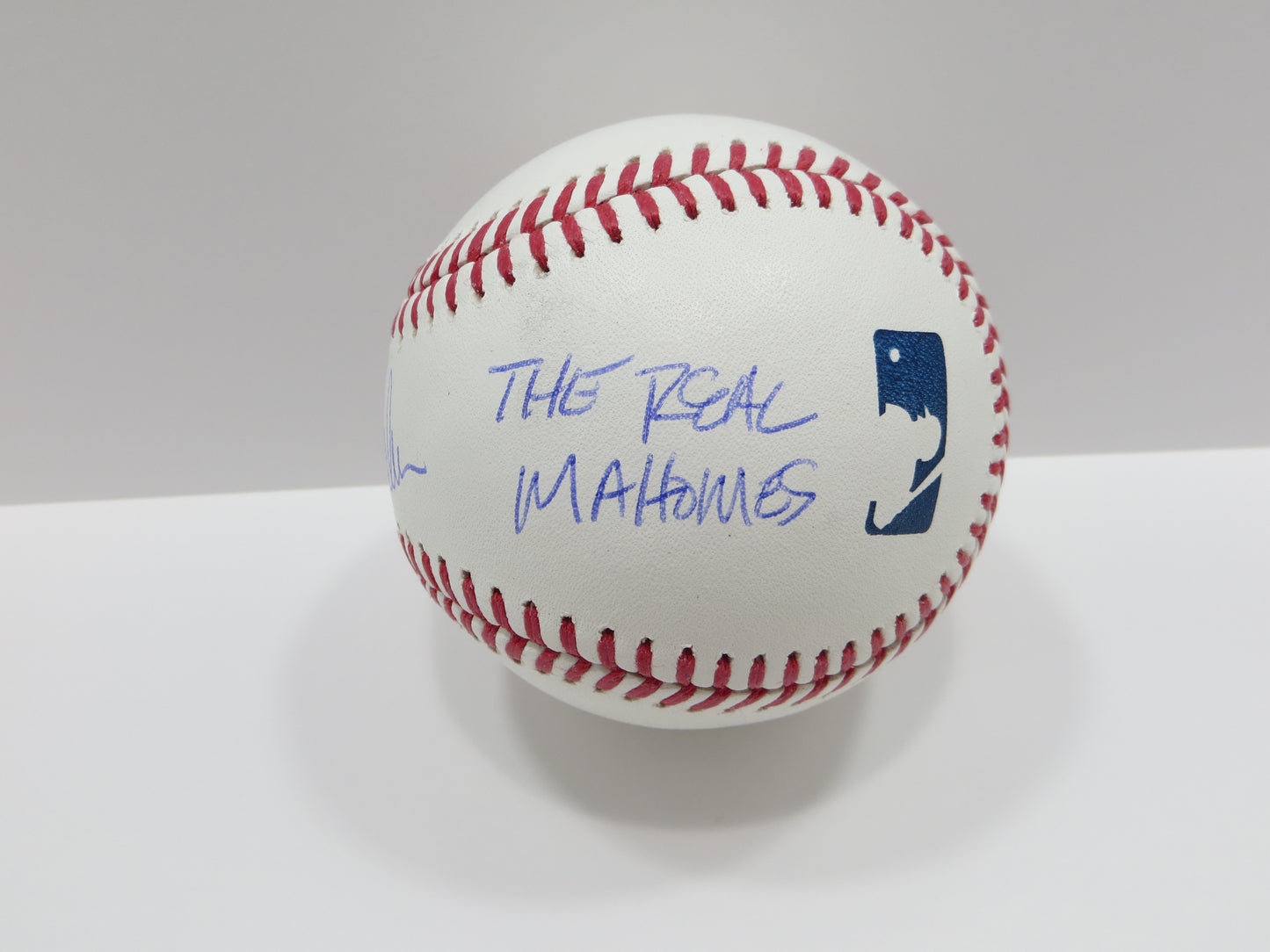 PAT PATRICK MAHOMES SR SIGNED OML BASEBALL Twins w/MVPMAKER THE REAL BAS