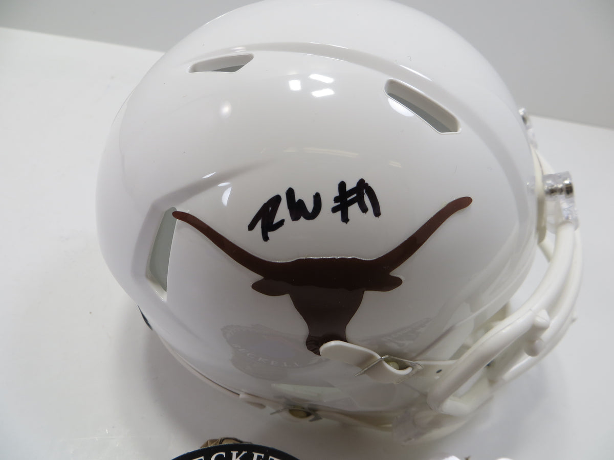 RYAN WINGO TEXAS LONGHORNS SIGNED Riddell MINI HELMET BAS