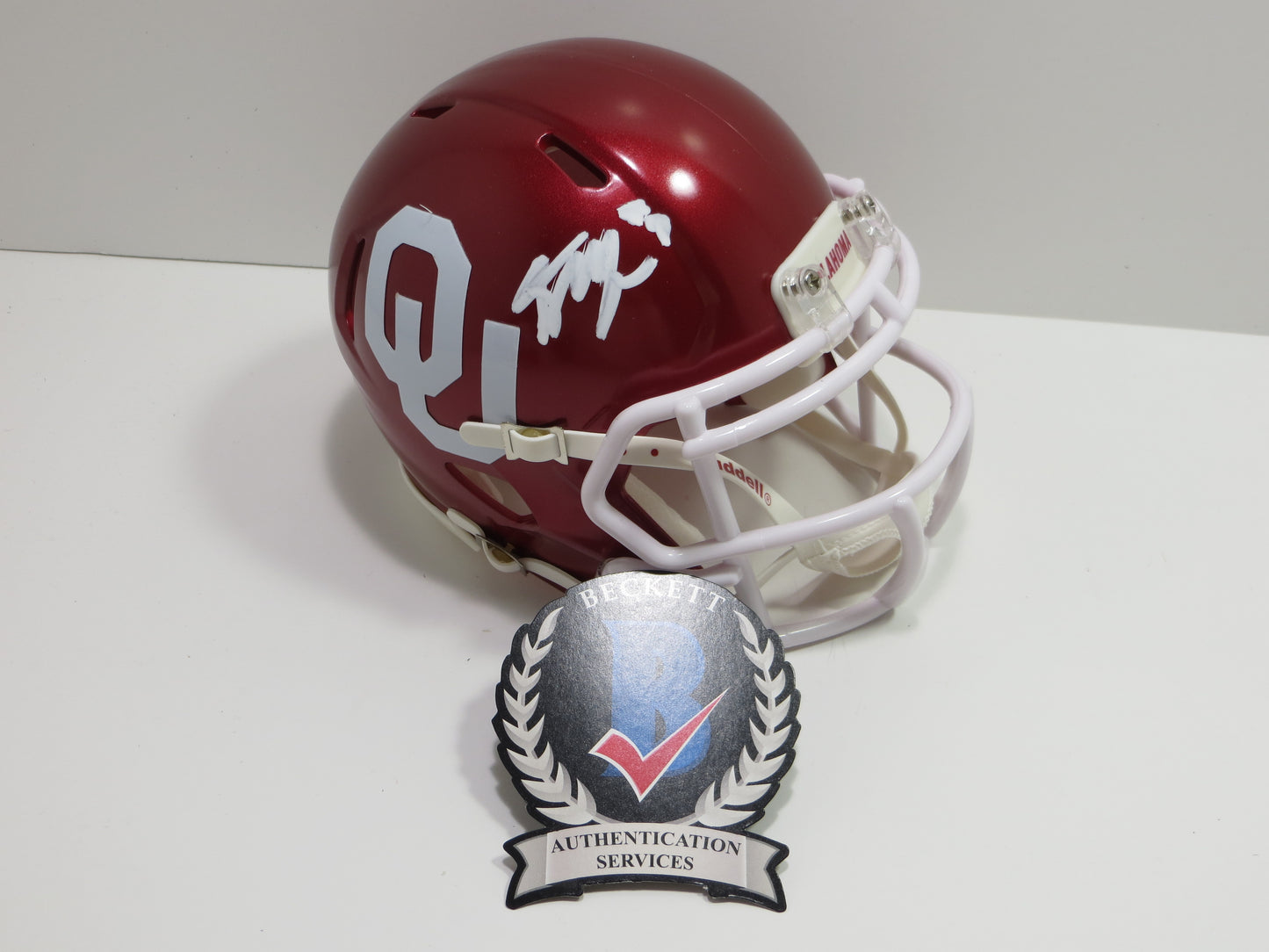 KENNETH MURRAY SIGNED OKLAHOMA SOONERS Riddell MINI HELMET Cowboys BAS COA