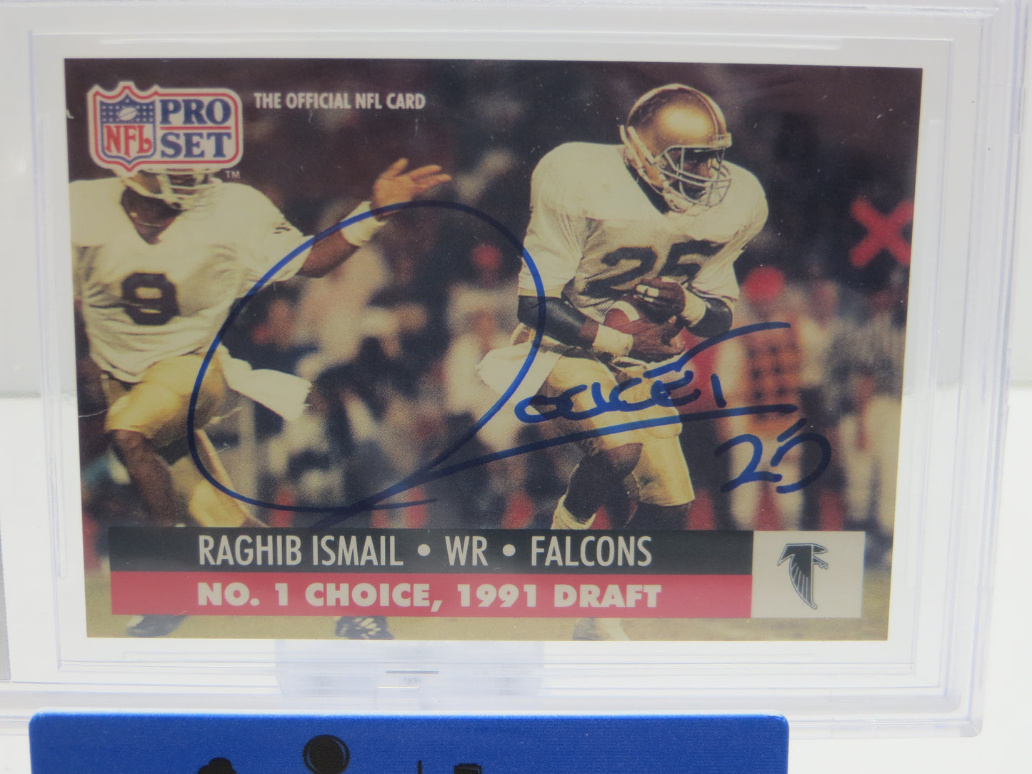 1991 PRO SET DRAFT DAY #694C RAGHIB "ROCKET" ISMAIL BGS AUTO 10