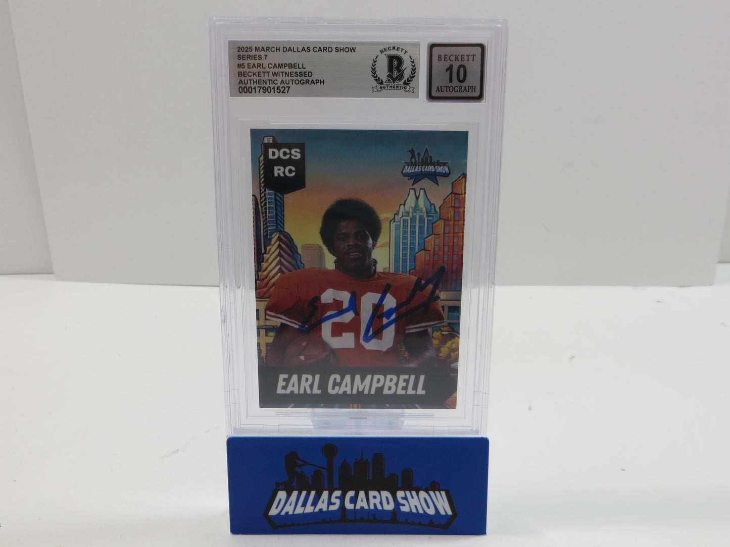 2025 MARCH DCS SERIES 7 #5 EARL CAMPBELL BAS 10 AUTO