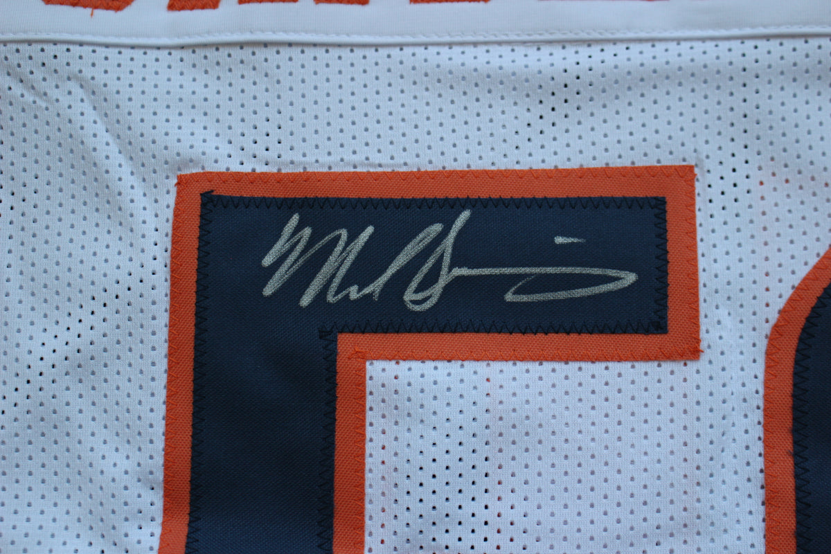 MIKE SINGLETARY CHICAGO BEARS SIGNED WHITE JERSEY Baylor Bears BAS COA