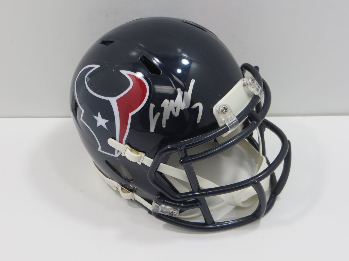 CJ STROUD SIGNED HOUSTON TEXAS RIDDELL MINI HELMET Ohio State Buckeyes Fanatics