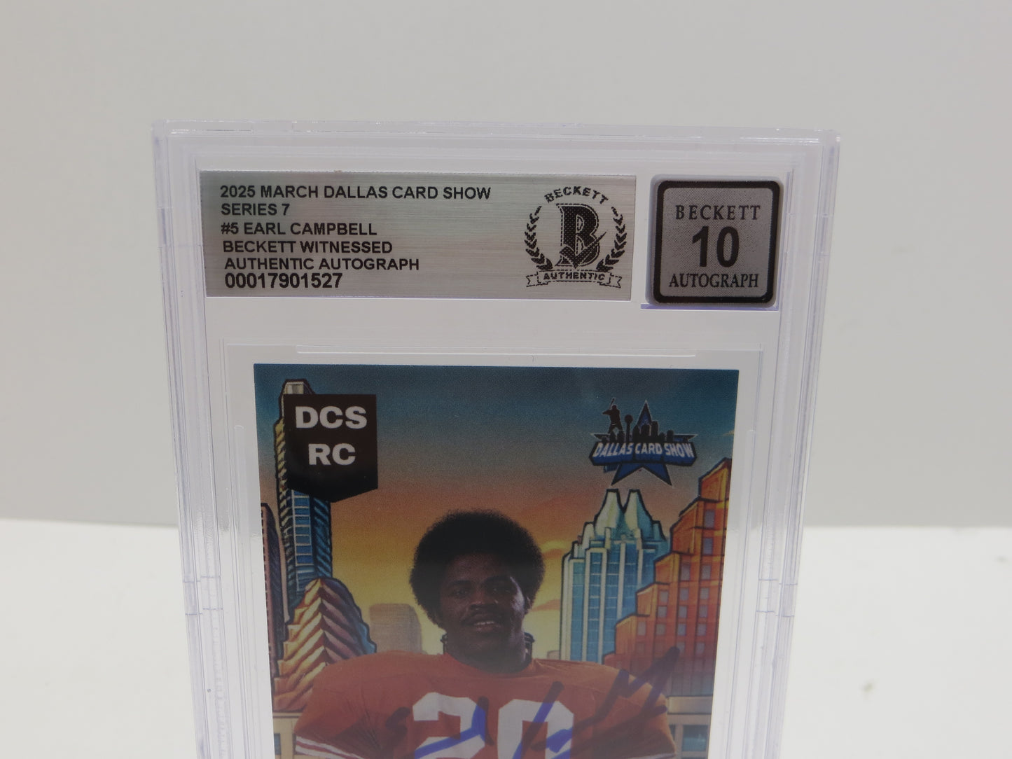 2025 MARCH DCS SERIES 7 #5 EARL CAMPBELL BAS 10 AUTO