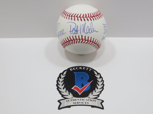 PAT PATRICK MAHOMES SR SIGNED OML BASEBALL Twins w/MVPMAKER THE REAL BAS