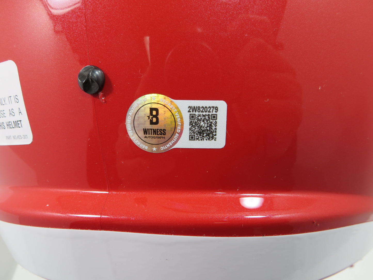 PAT MAHOMES SR. SIGNED Fullsize KANSAS CITY CHIEFS HELMET w/WhosYourDaddy BAS