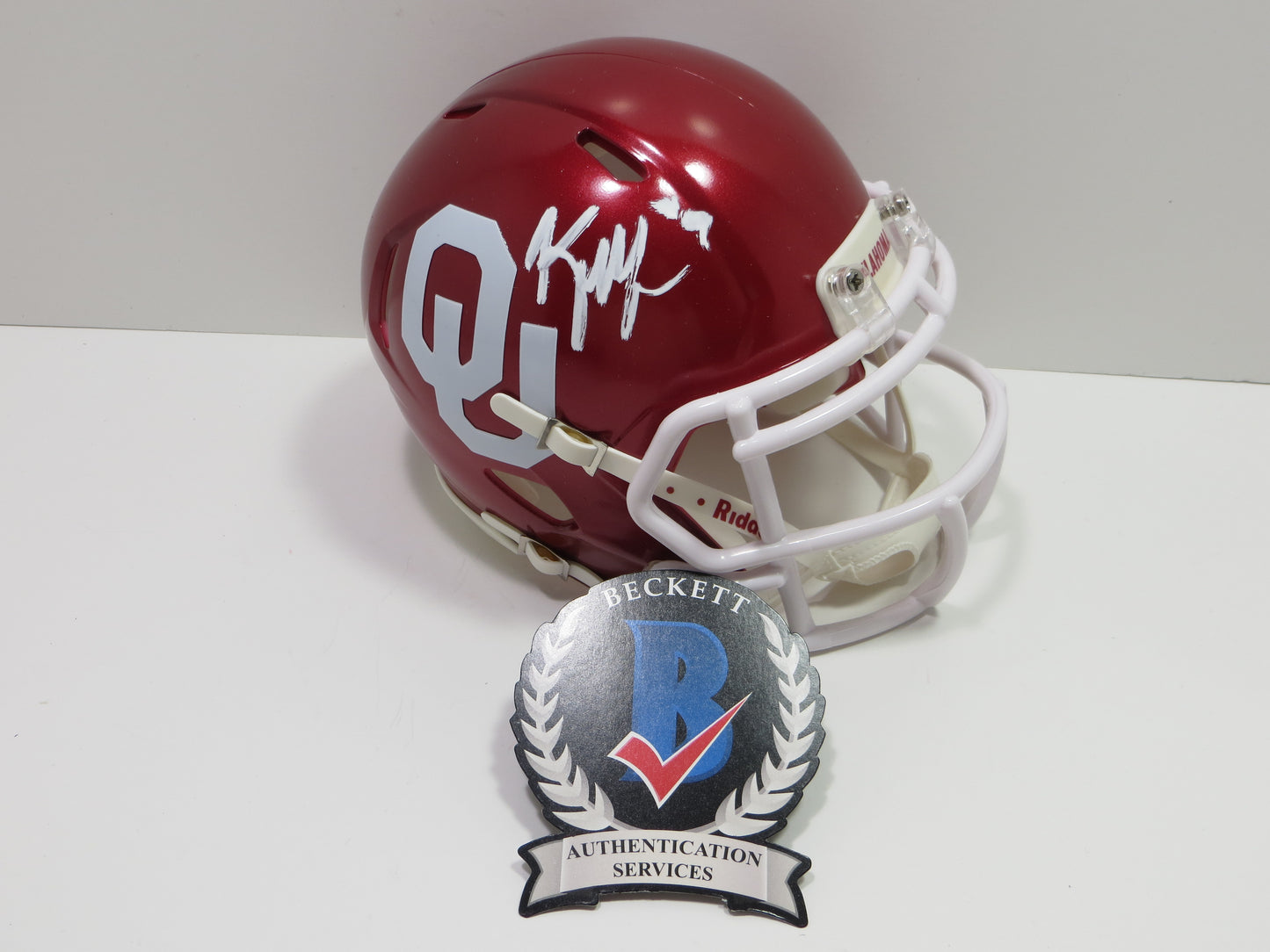 KENNETH MURRAY SIGNED OKLAHOMA SOONERS Riddell MINI HELMET Cowboys BAS COA