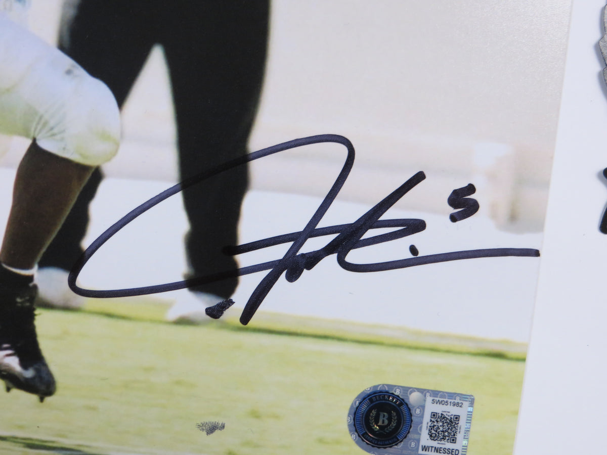 LaDAINIAN TOMLINSON TCU HORNED FROGS SIGNED 8x10 PHOTO Chargers BAS