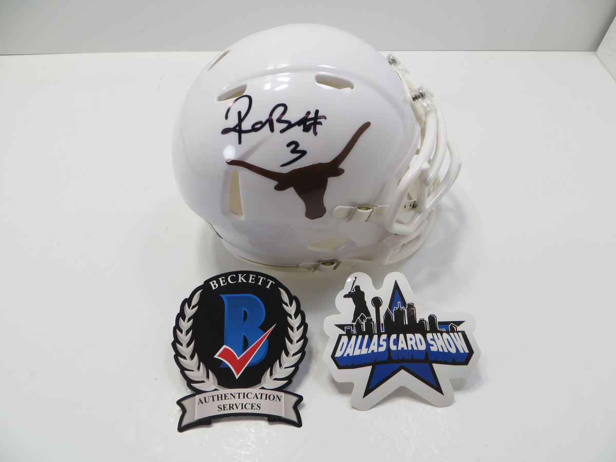 RASHEEM BILES TEXAS LONGHORNS SIGNED MINI HELMET BAS