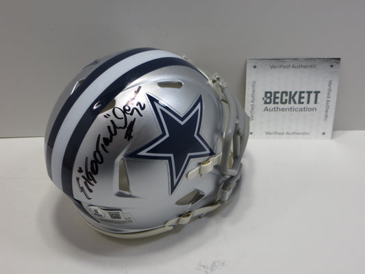 ED TOO TALL JONES SIGNED DALLAS COWBOYS MINI HELMET BAS COA