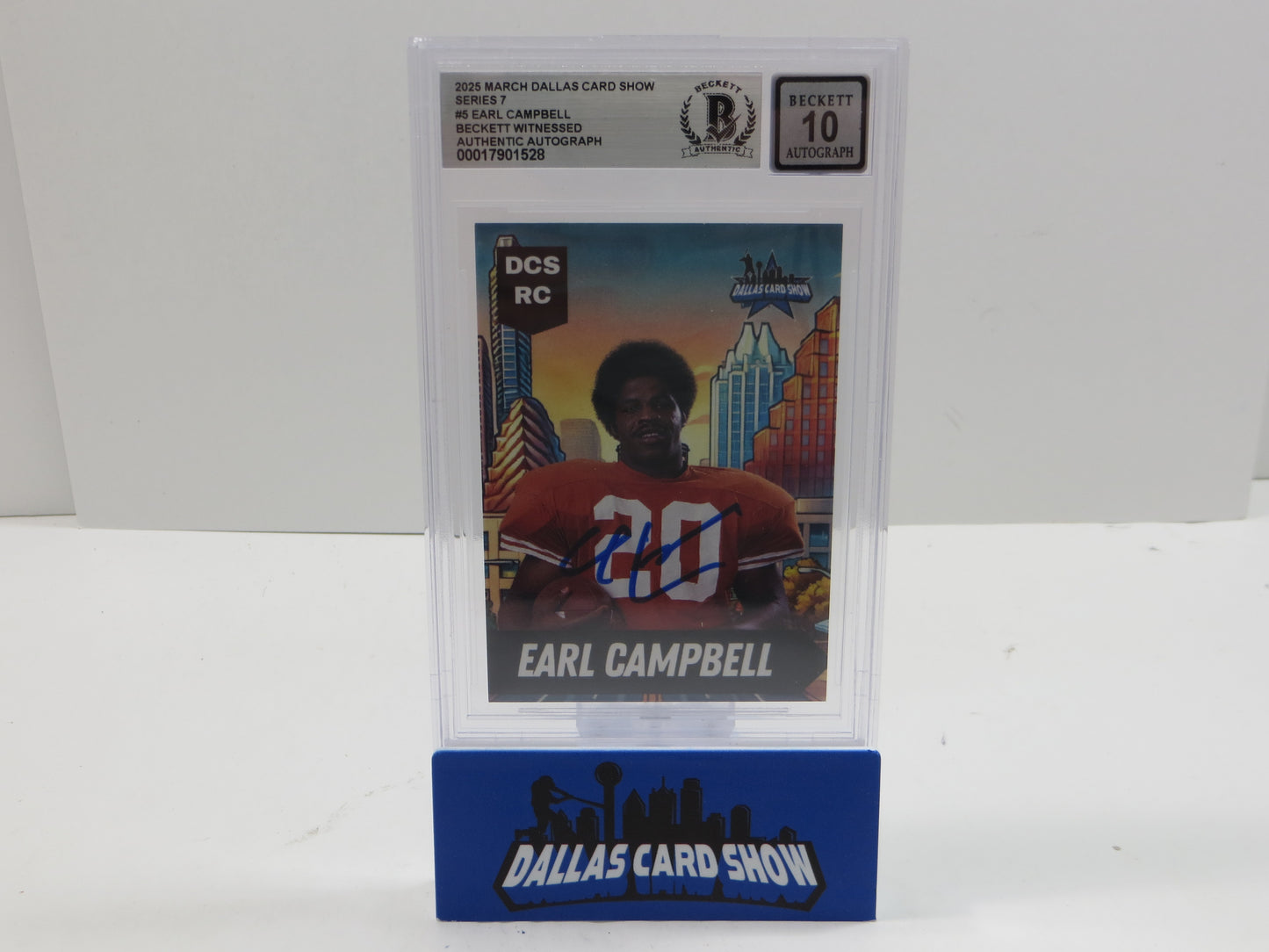 2025 MARCH DCS SERIES 7 #5 EARL CAMPBELL BAS 10 AUTO