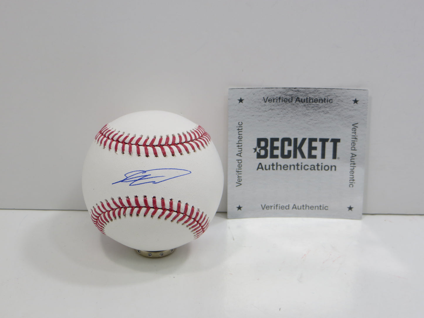 SEBASTIAN WALCOTT TEXAS RANGERS SIGNED RAWLINGS OML BASEBALL BAS COA