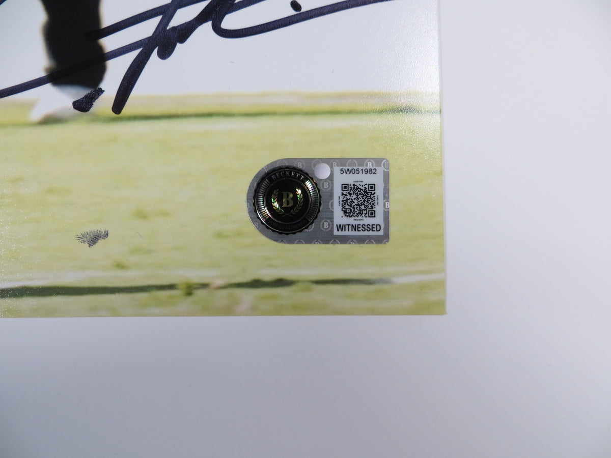 LaDAINIAN TOMLINSON TCU HORNED FROGS SIGNED 8x10 PHOTO Chargers BAS