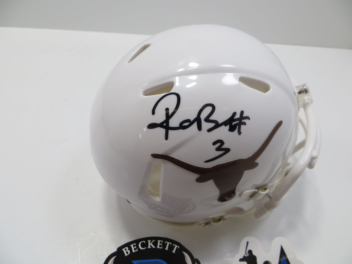 RASHEEM BILES TEXAS LONGHORNS SIGNED MINI HELMET BAS