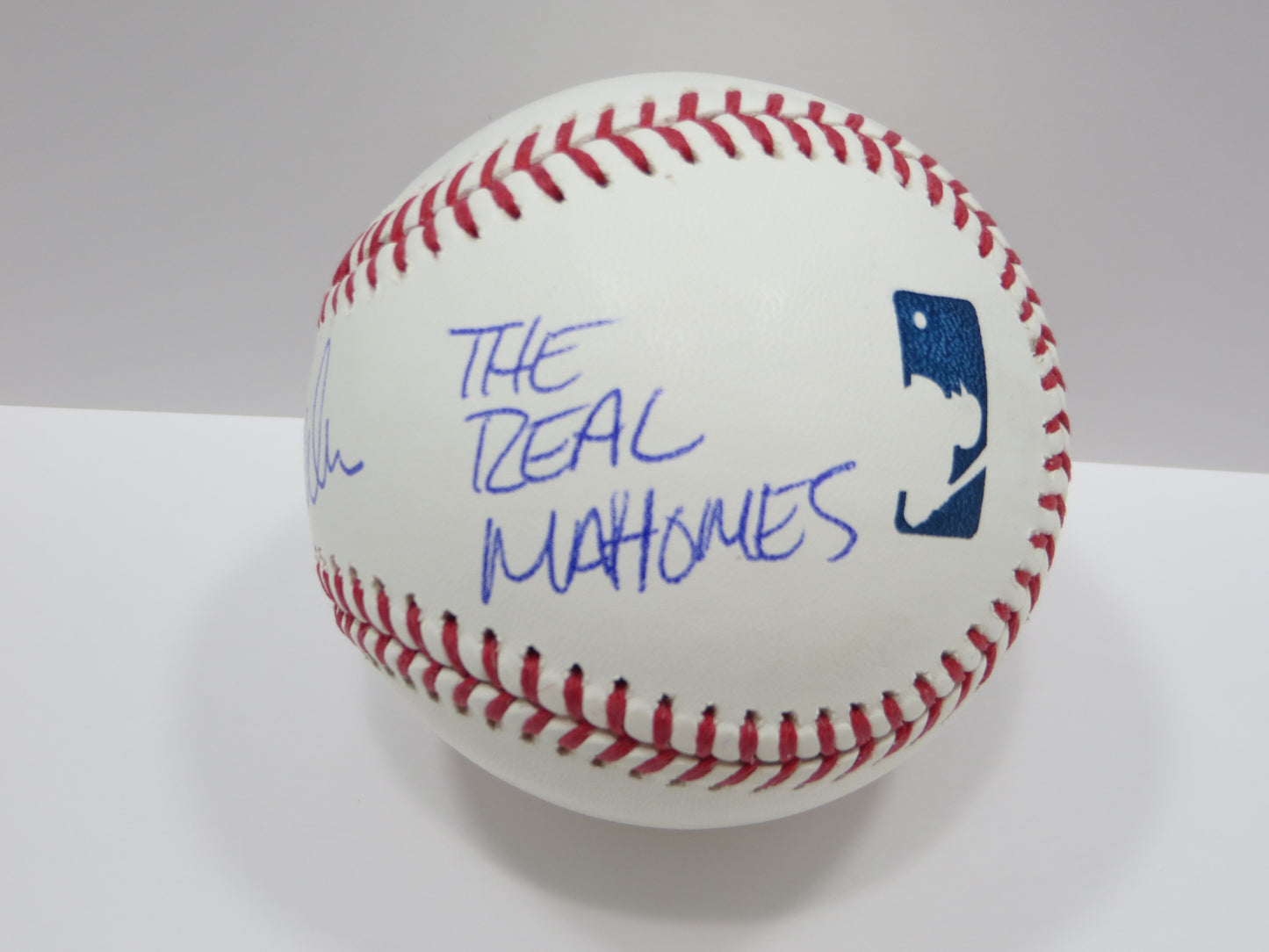 PAT PATRICK MAHOMES SR SIGNED OML BASEBALL Twins w/MVPMAKER THE REAL BAS