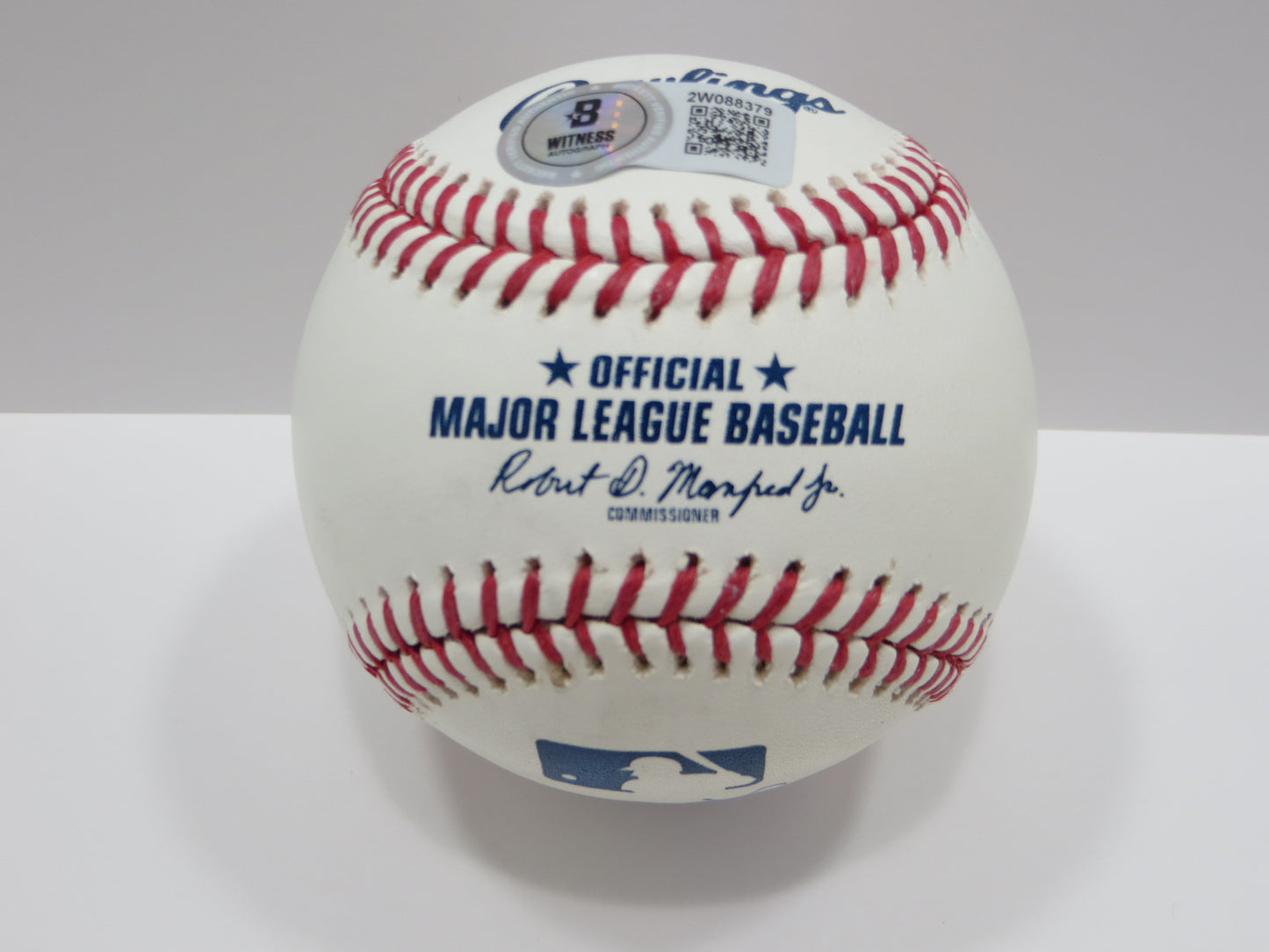 PAT PATRICK MAHOMES SR SIGNED OML BASEBALL Twins w/MVPMAKER THE REAL BAS