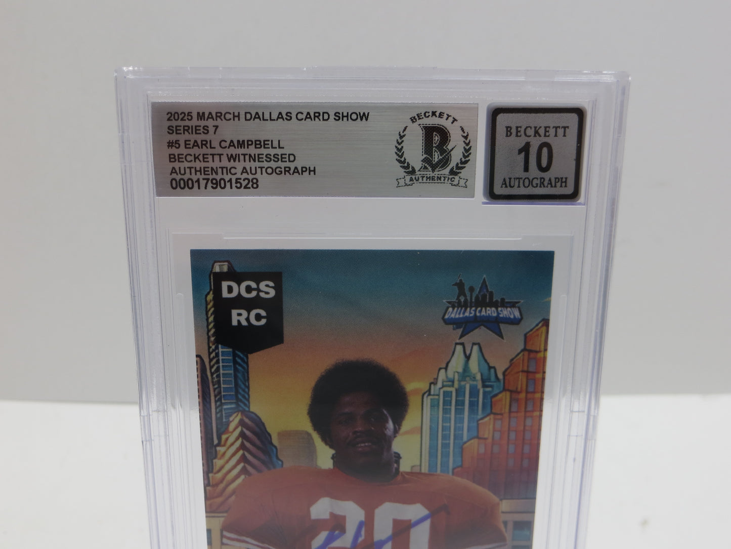 2025 MARCH DCS SERIES 7 #5 EARL CAMPBELL BAS 10 AUTO