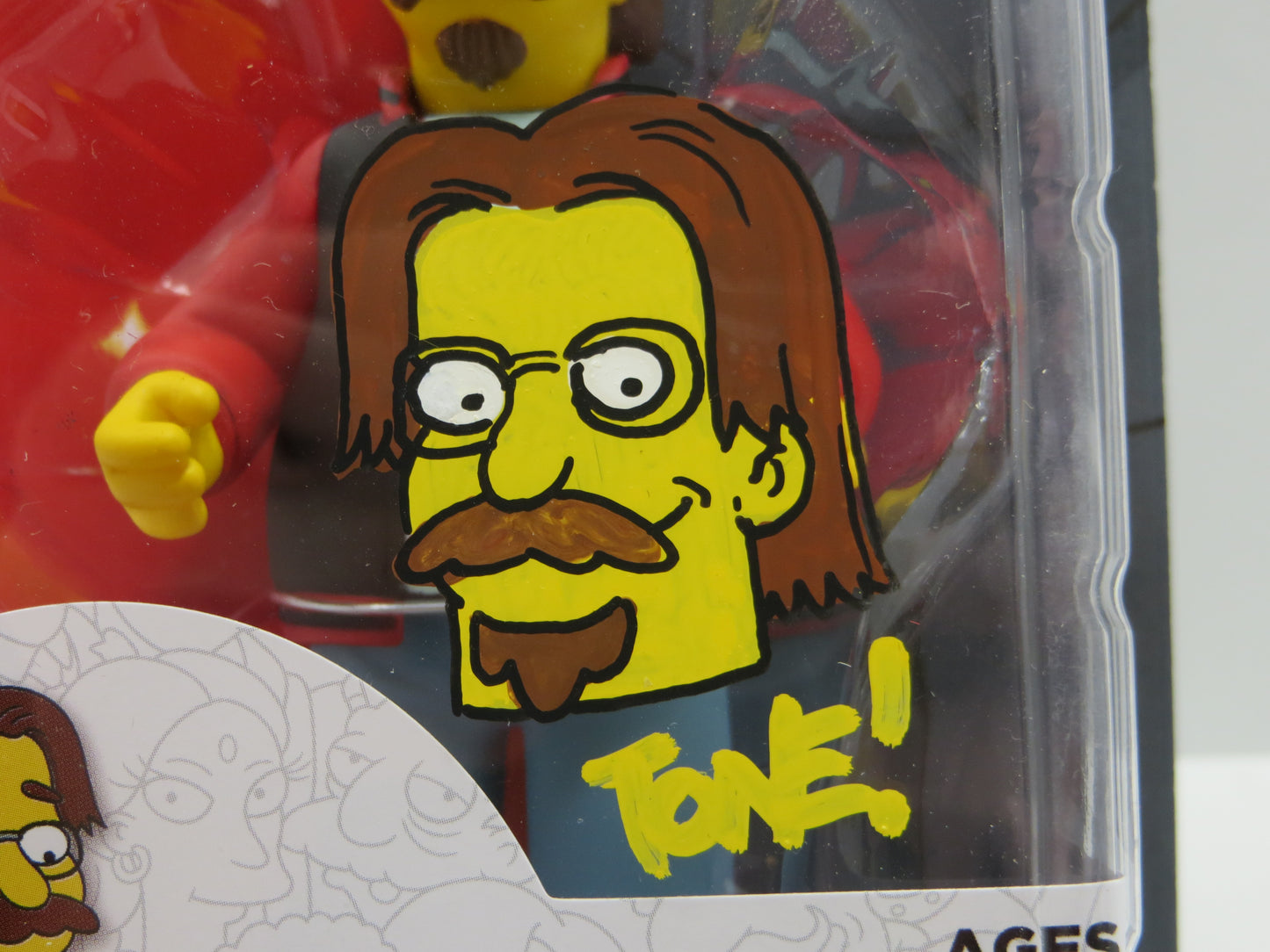 TONE RODRIGUEZ SIGNED SKETCHED Matt Groening SIMPSONS FIGURINE