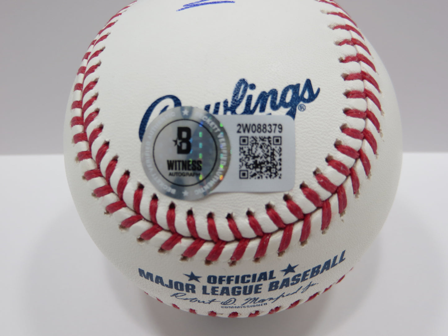 PAT PATRICK MAHOMES SR SIGNED OML BASEBALL Twins w/MVPMAKER THE REAL BAS