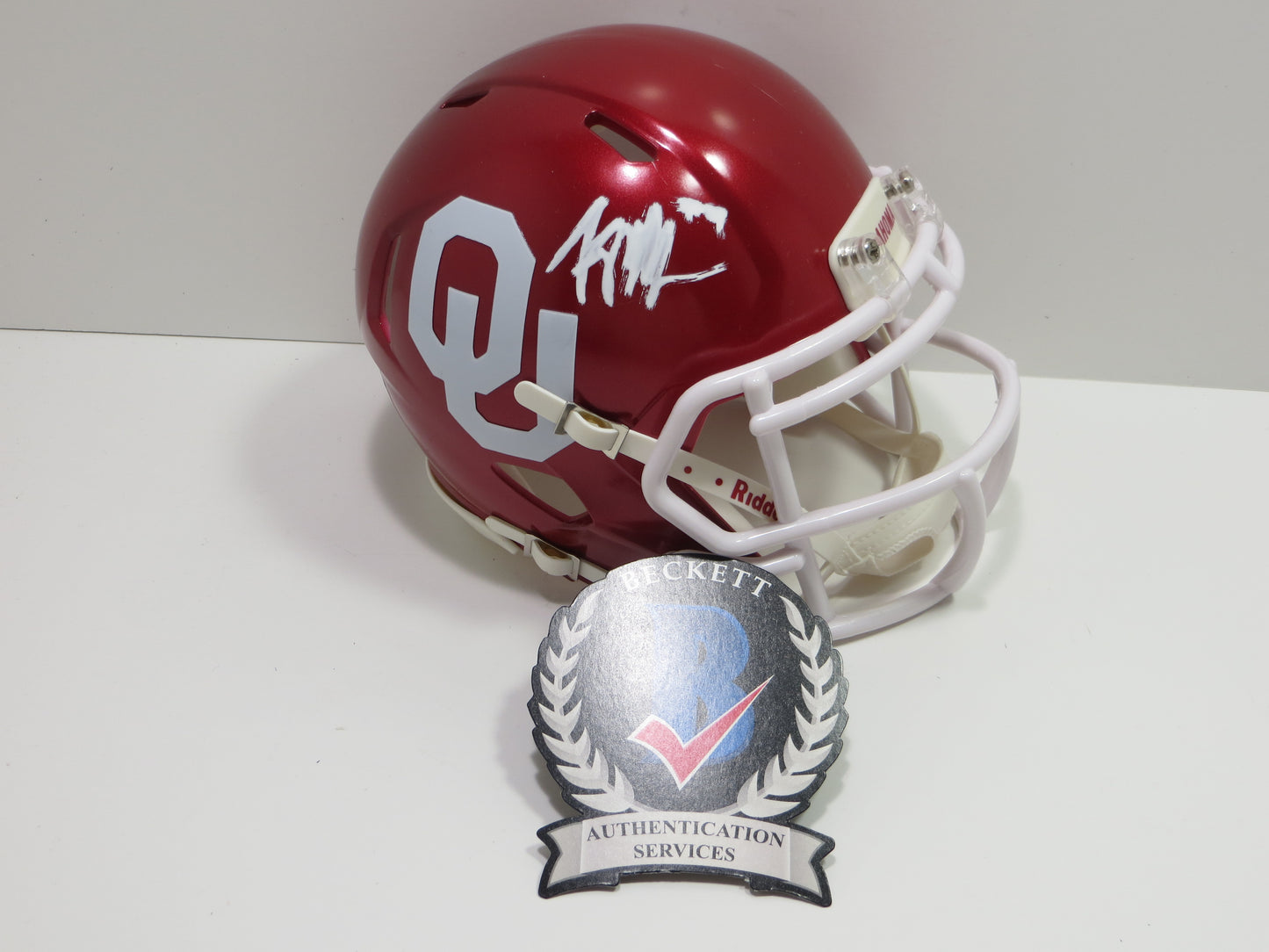 KENNETH MURRAY SIGNED OKLAHOMA SOONERS Riddell MINI HELMET Dallas Cowboys BAS