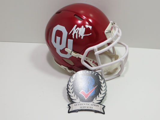 KENNETH MURRAY SIGNED OKLAHOMA SOONERS Riddell MINI HELMET Dallas Cowboys BAS