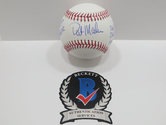 PAT PATRICK MAHOMES SR SIGNED OML BASEBALL Twins w/MVPMAKER THE REAL BAS