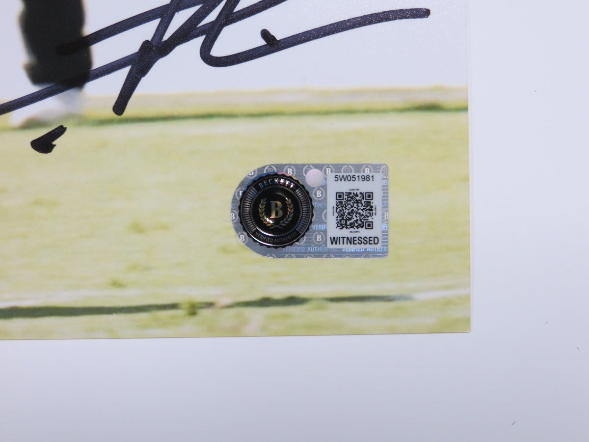 LaDAINIAN TOMLINSON TCU HORNED FROGS SIGNED 8x10 PHOTO Chargers BAS