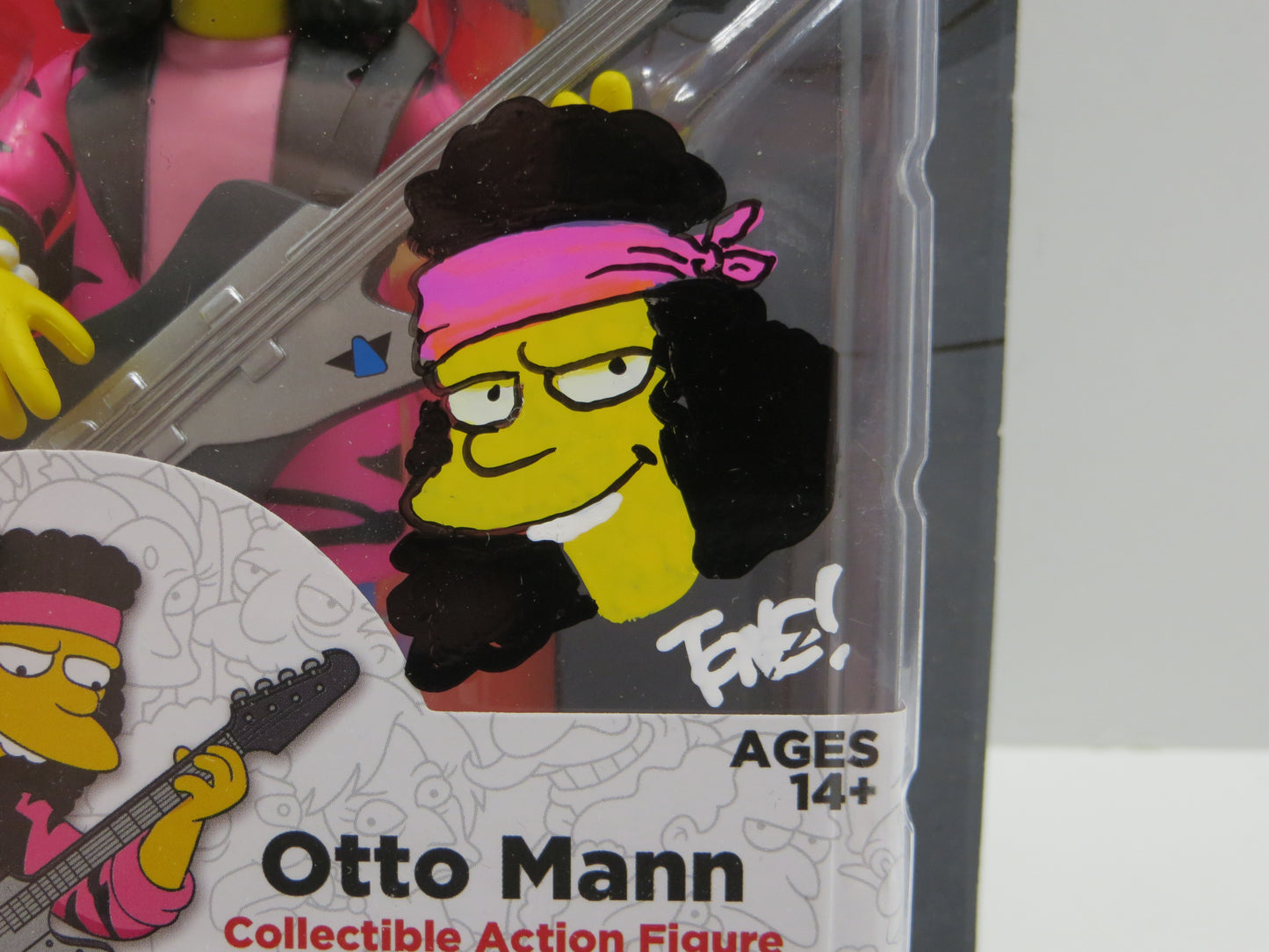TONE RODRIGUEZ SIGNED SKETCHED Otto Mann SIMPSONS FIGURINE