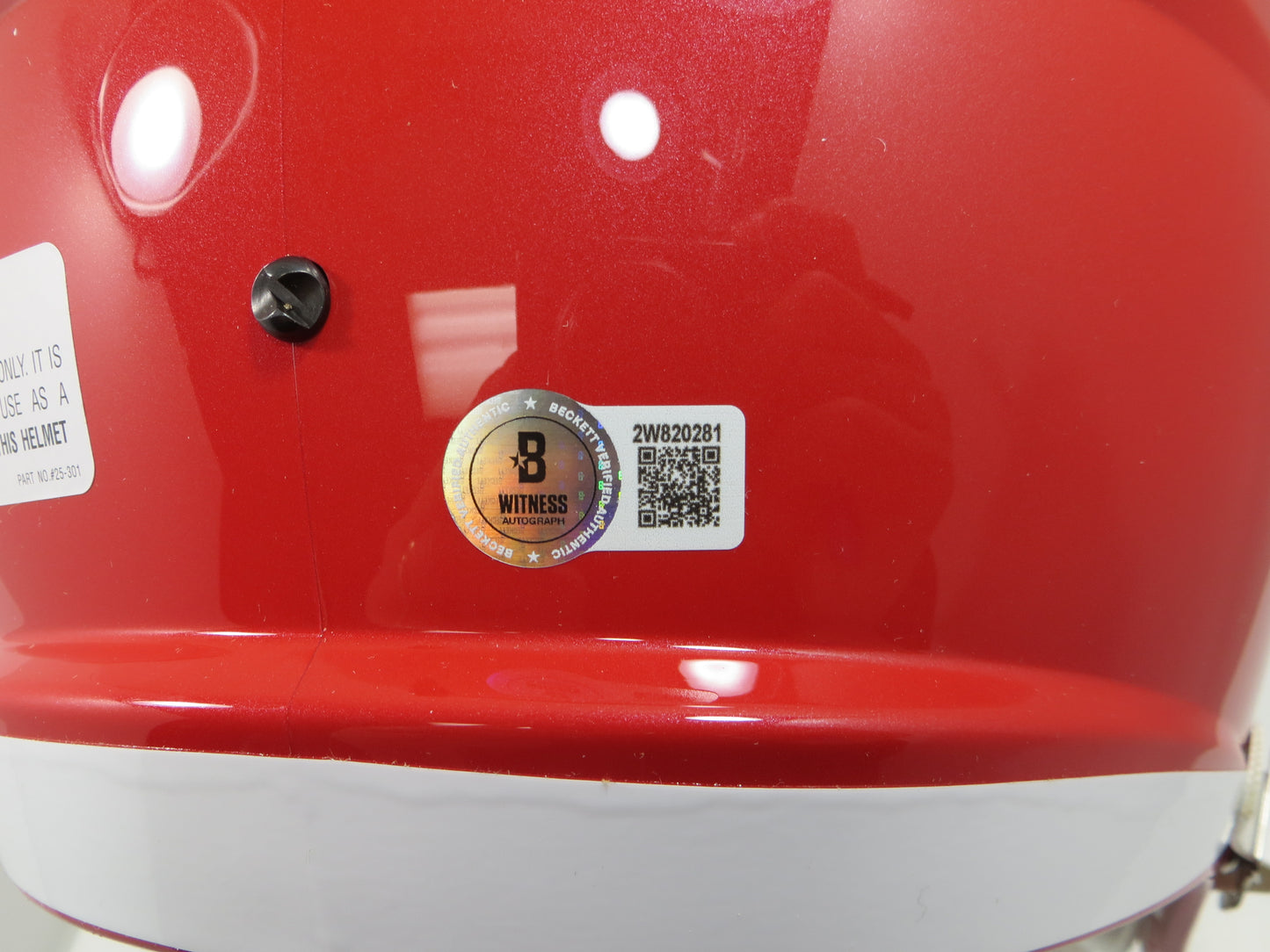 PAT MAHOMES SR. SIGNED Fullsize KANSAS CITY CHIEFS HELMET w/WhosYourDaddy BAS