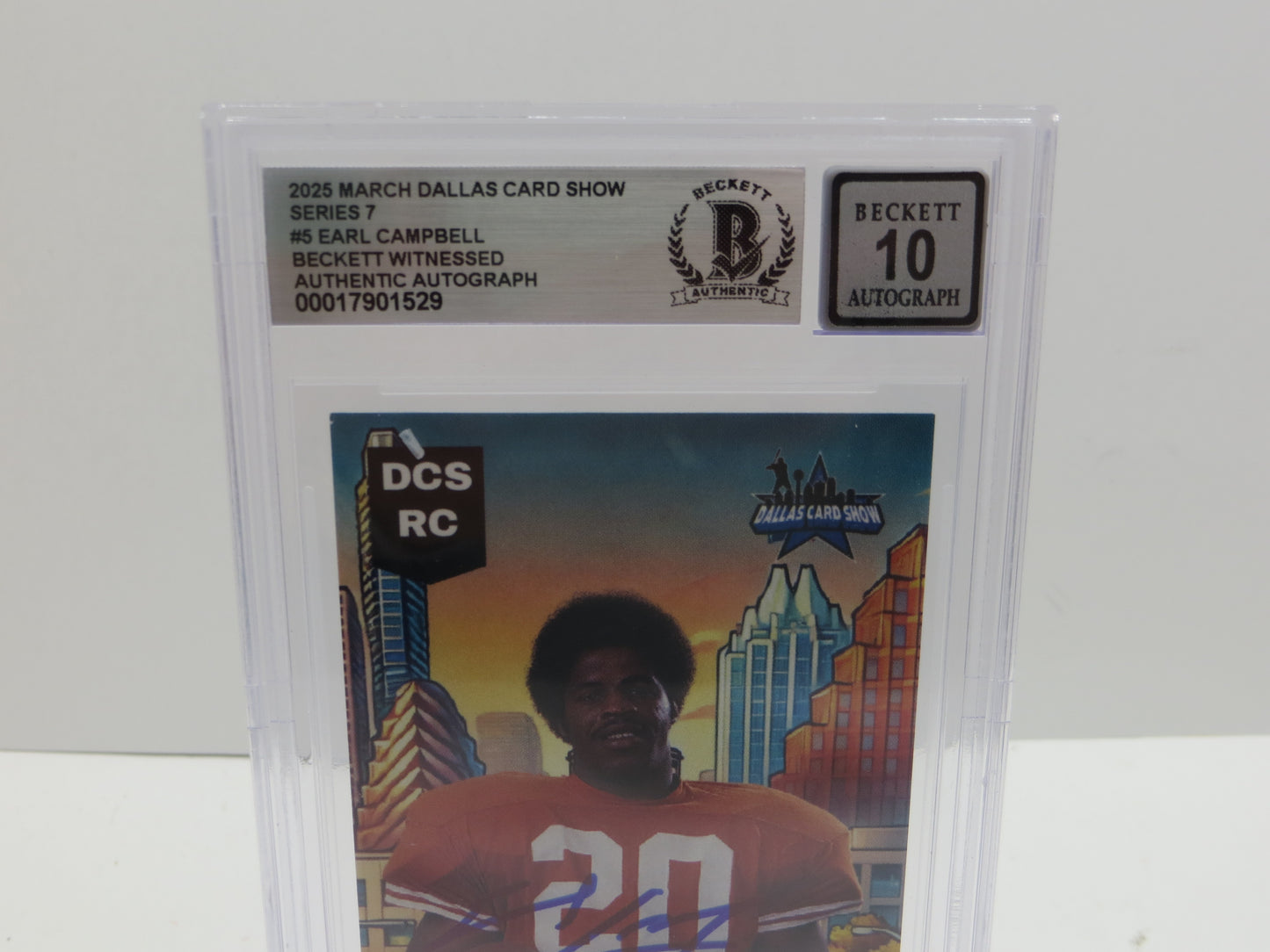 2025 MARCH DCS SERIES 7 #5 EARL CAMPBELL BAS 10 AUTO