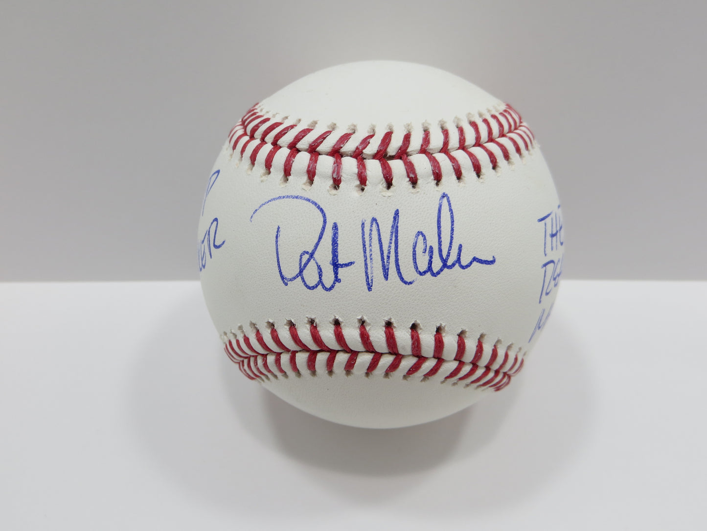 PAT PATRICK MAHOMES SR SIGNED OML BASEBALL Twins w/MVPMAKER THE REAL BAS