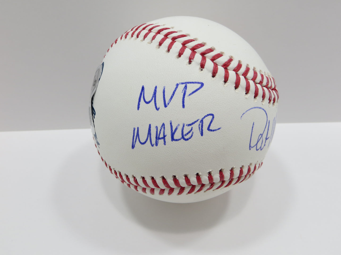 PAT PATRICK MAHOMES SR SIGNED OML BASEBALL Twins w/MVPMAKER THE REAL BAS