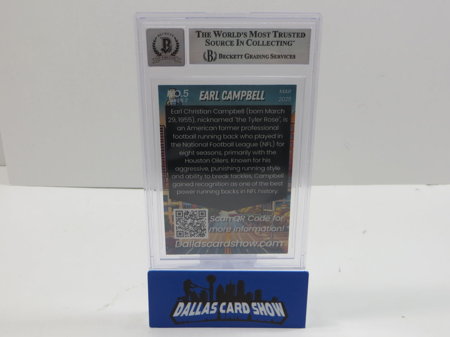 2025 MARCH DCS SERIES 7 #5 EARL CAMPBELL BAS 10 AUTO