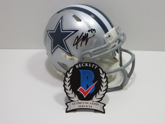 KENNETH MURRAY SIGNED DALLAS COWBOYS Riddell MINI HELMET OU Sooners BAS COA