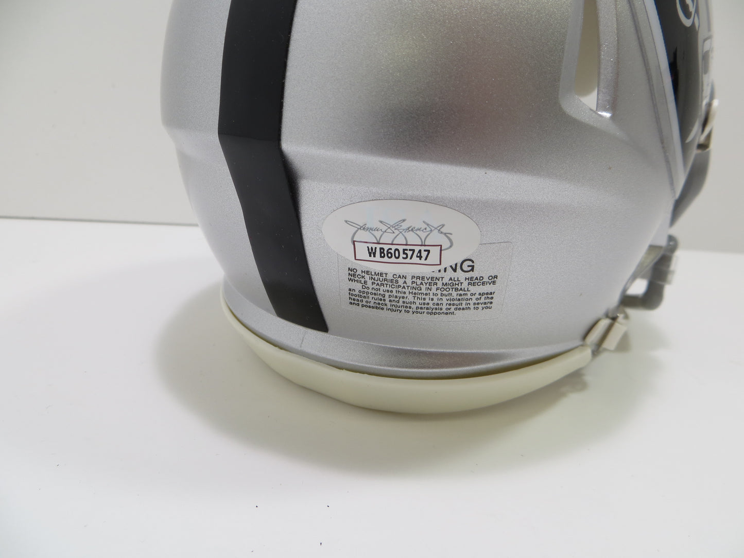 DARREN MCFADDEN SIGNED OAKLAND RAIDERS Riddell MINI HELMET Razorbacks JSA COA