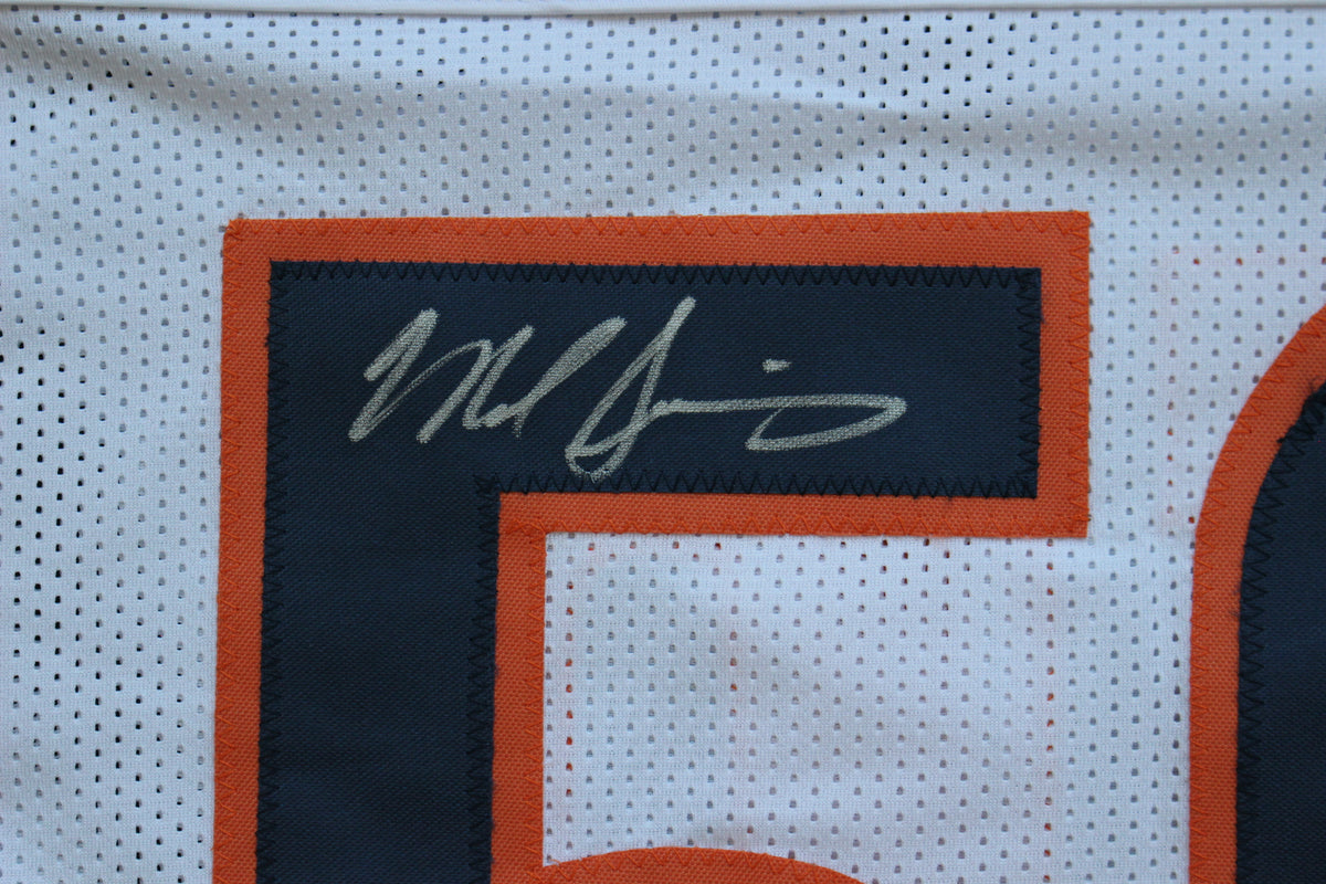 MIKE SINGLETARY CHICAGO BEARS SIGNED WHITE JERSEY Baylor Bears BAS COA