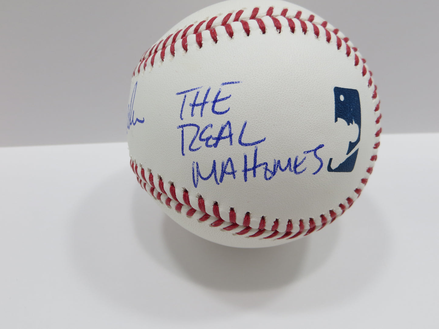PAT PATRICK MAHOMES SR SIGNED OML BASEBALL Twins w/MVPMAKER THE REAL BAS