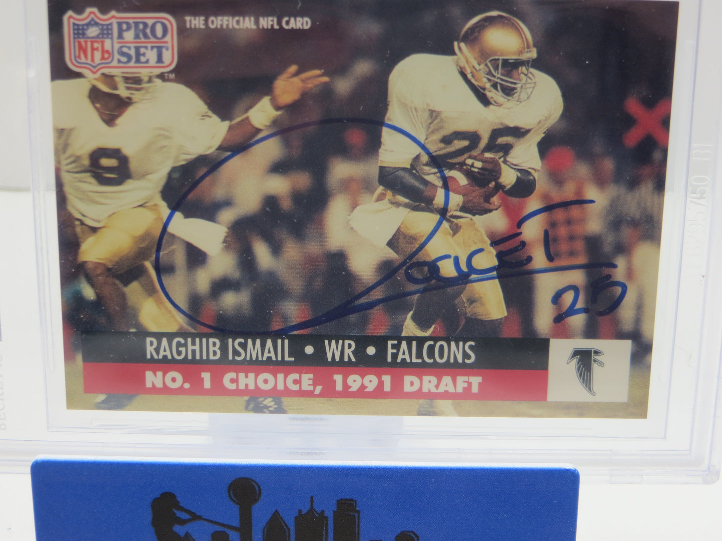 1991 PRO SET DRAFT DAY #694C RAGHIB "ROCKET" ISMAIL BGS AUTO