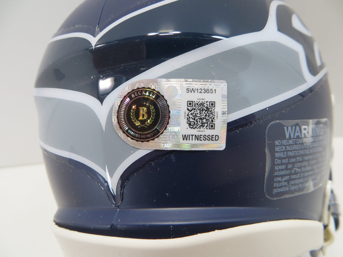 TREVONE BOYKIN SEATTLE SEAHAWKS SIGNED MINI HELMET TCU Horned Frogs BAS