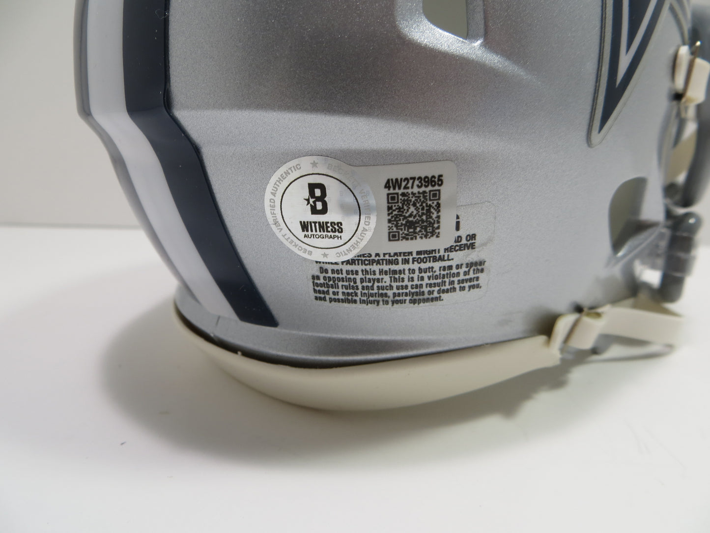 KENNETH MURRAY SIGNED DALLAS COWBOYS Riddell MINI HELMET OU Sooners BAS COA